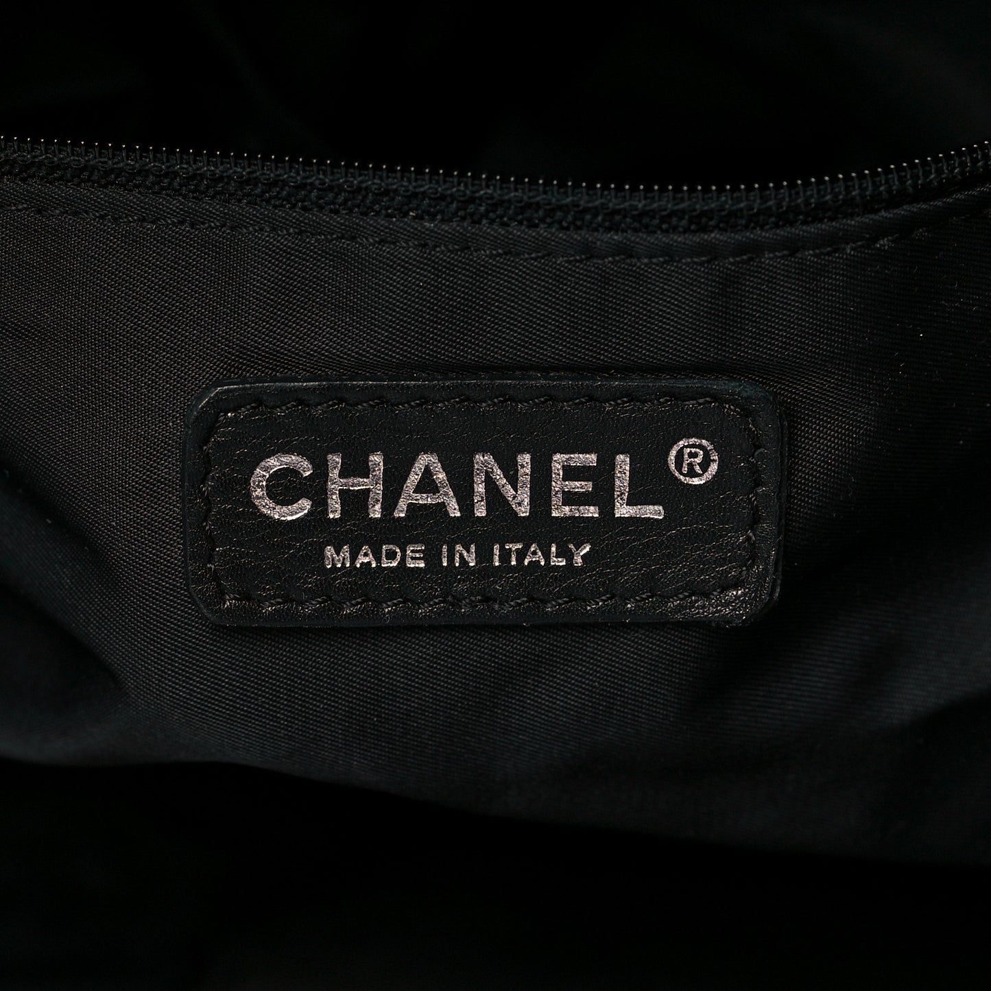 Coated Canvas Quilted Large Paris Biarritz Tote Black