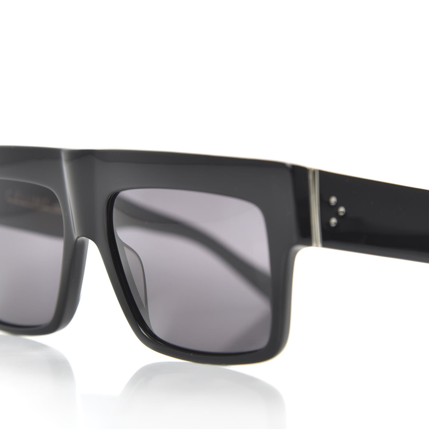 Celine Polarized ZZ Top Sunglasses CL 41756 Black 7 of 7