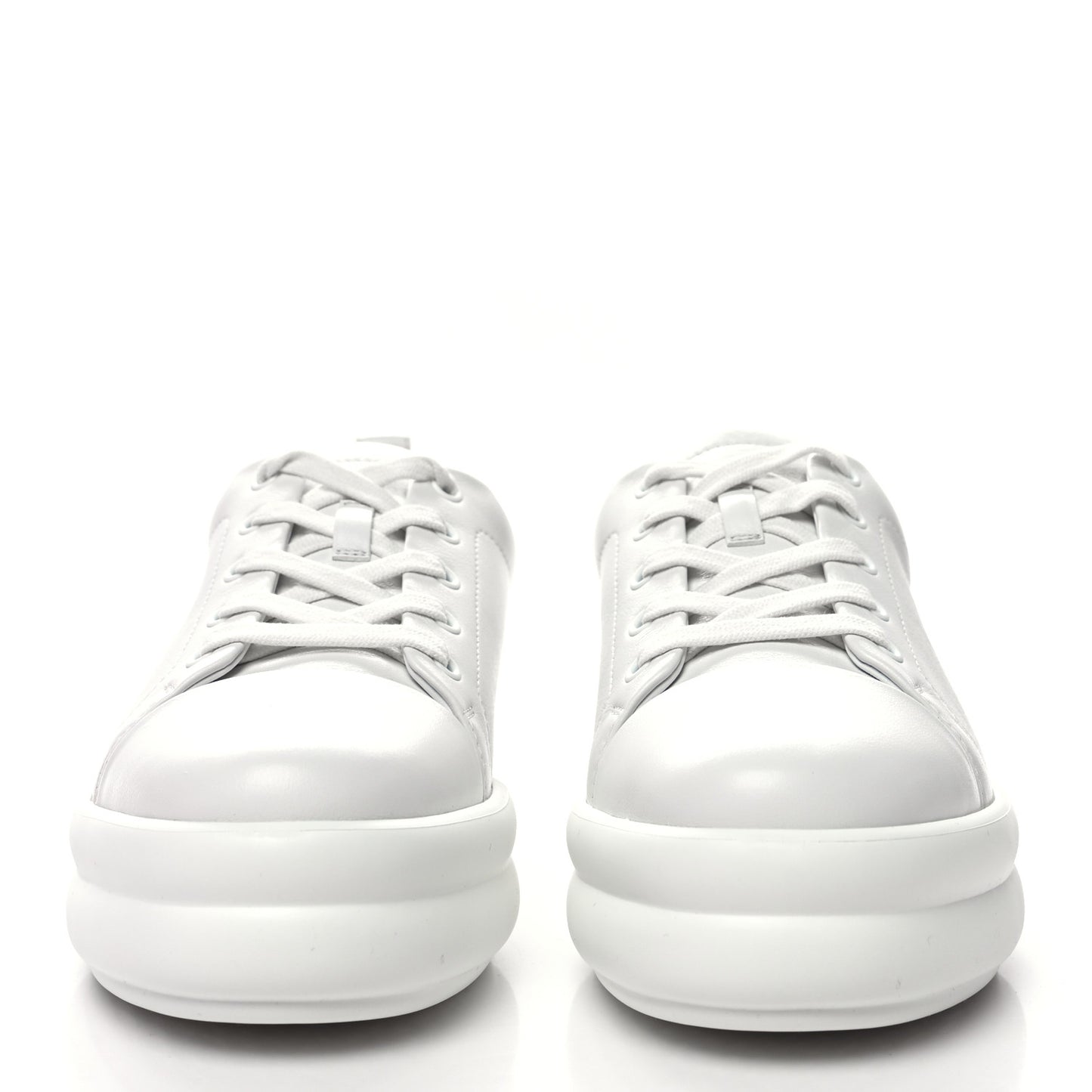 Calfskin Womens Happy Sneakers 37 White