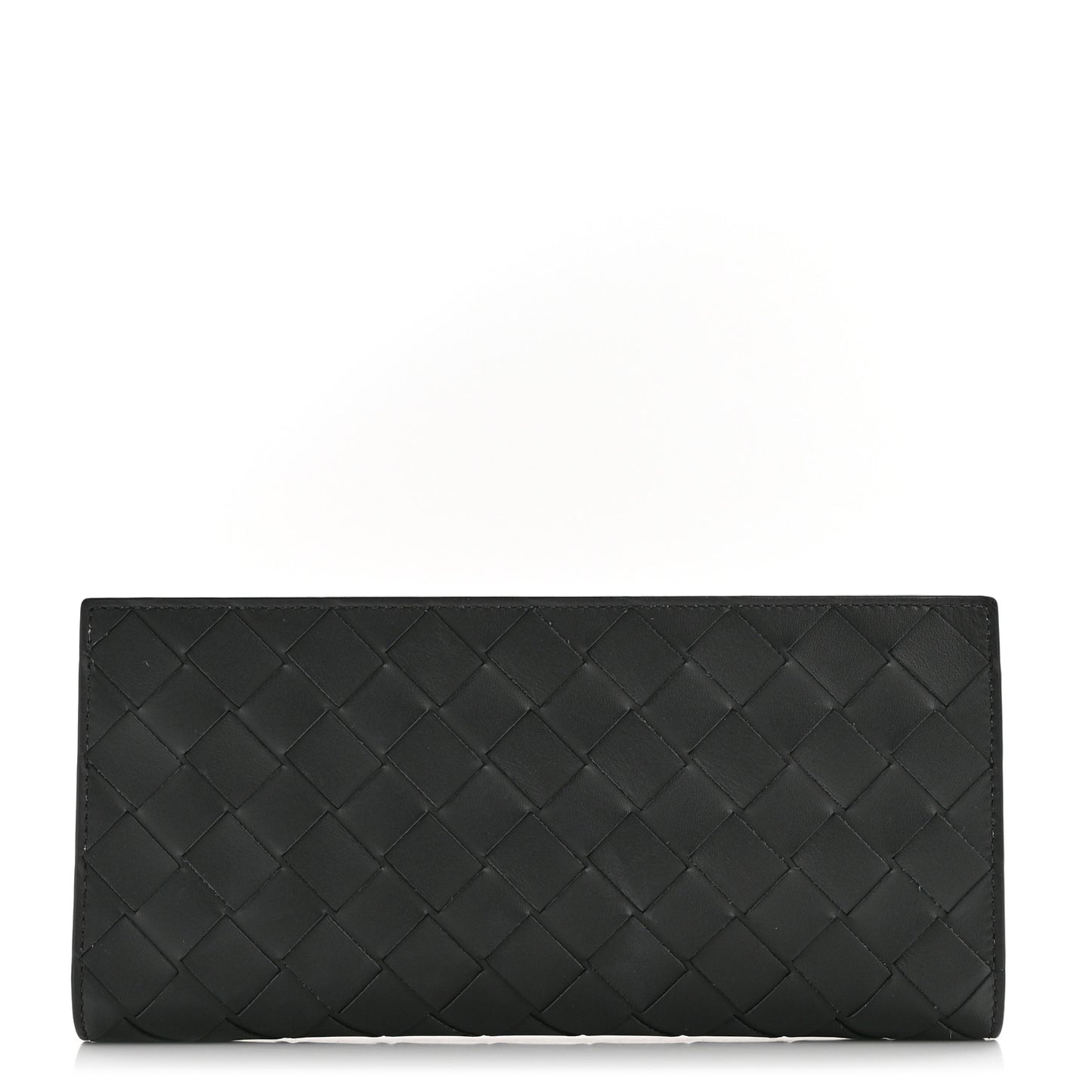 Nappa Intrecciato Zip Wallet Black