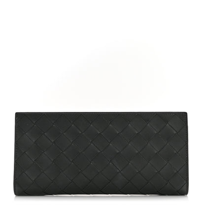Bottega Veneta Nappa Intrecciato Zip Wallet Black 1 of 9