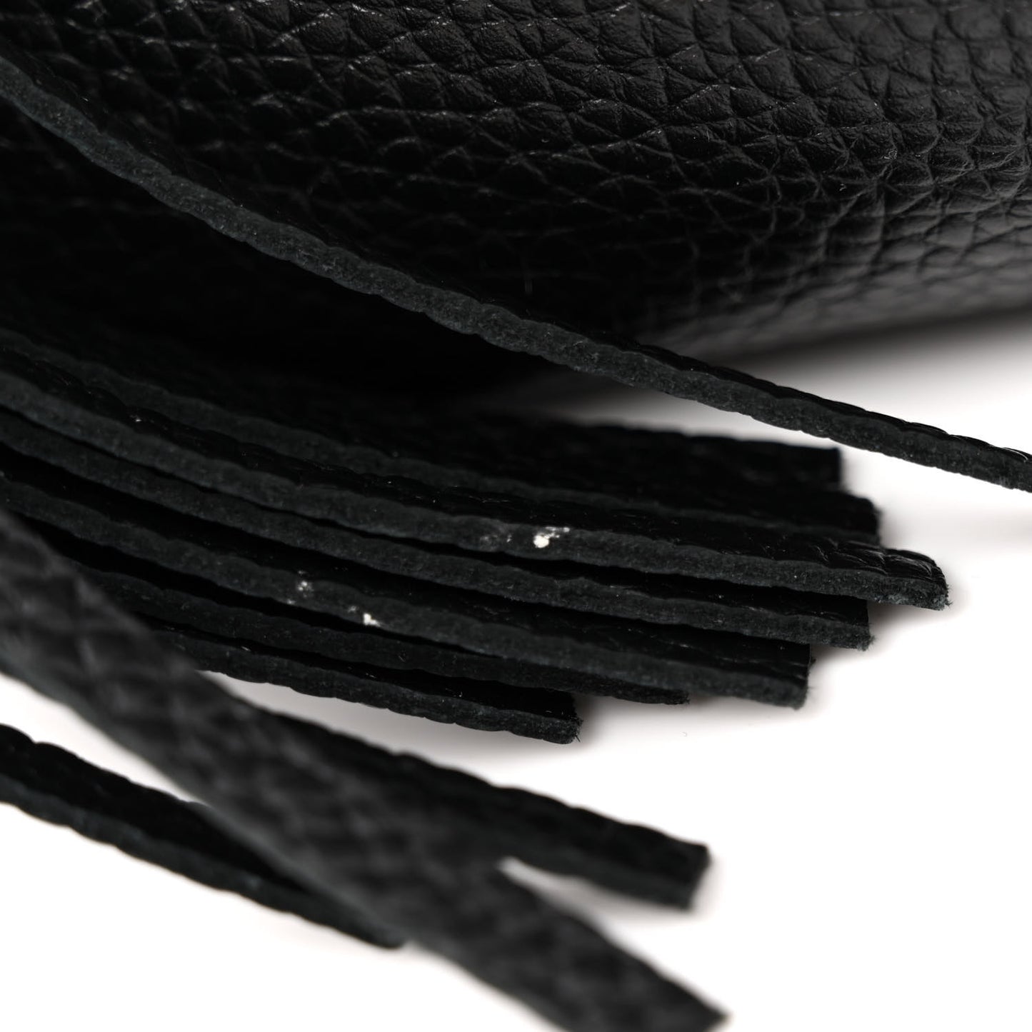 Pebbled Calfskin Medium Soho Chain Shoulder Bag Black