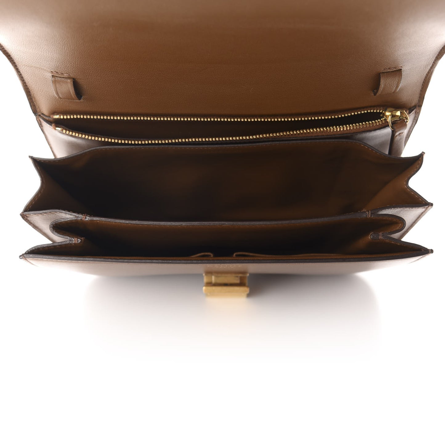 Box Calfskin Medium Classic Box Flap Bag Camel