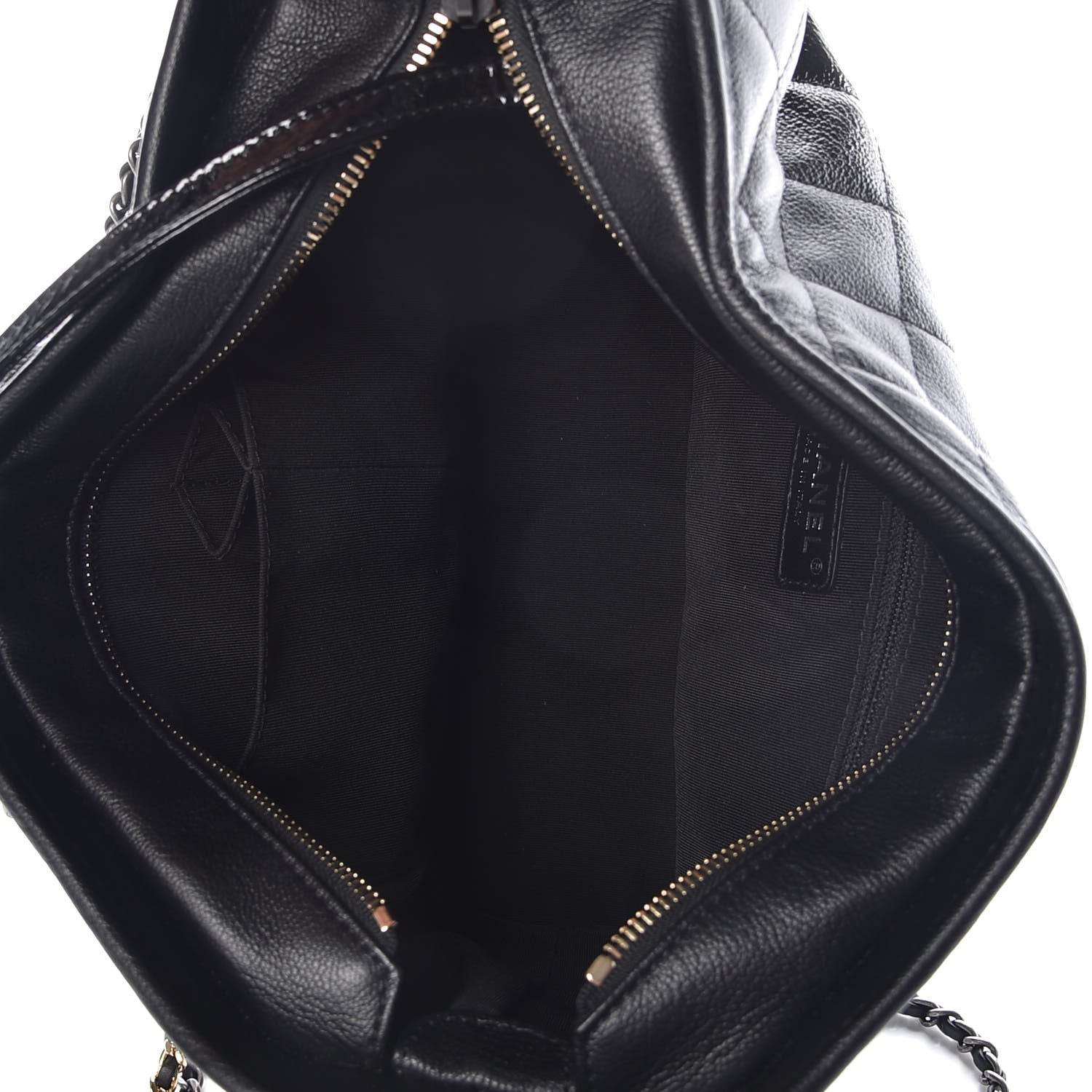 Chanel Patent Goatskin Quilted Medium Gabrielle Hobo Black 5 of 8