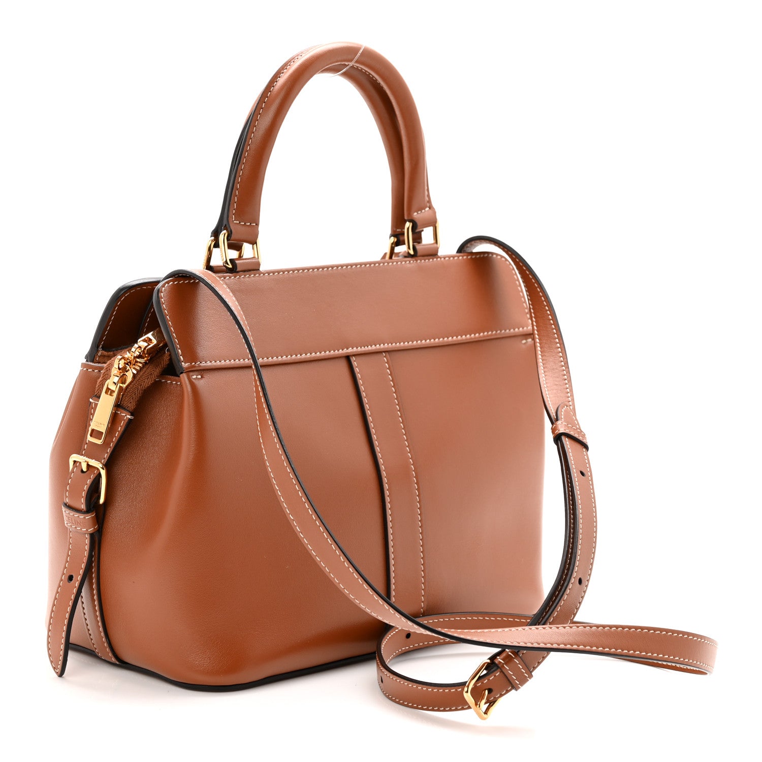 Celine Calfskin Small Cabas De France Tan 3 of 10