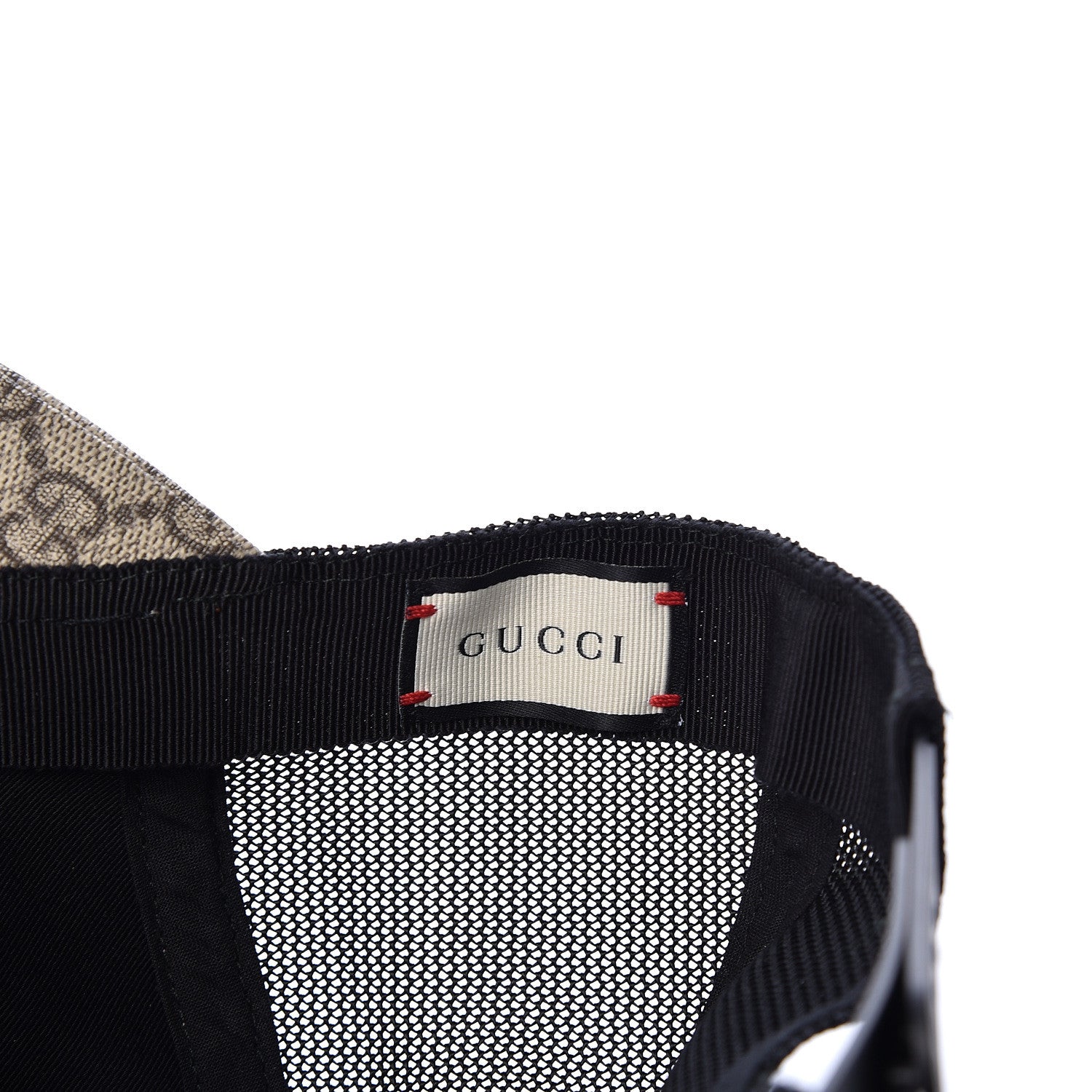 Gucci GG Supreme Monogram Bosco Patch Baseball Hat 57 Beige Malva 6 of 6