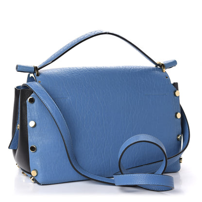 Jimmy Choo Grainy Calfskin Small Lockett Shoulder Bag Blue 3 of 12