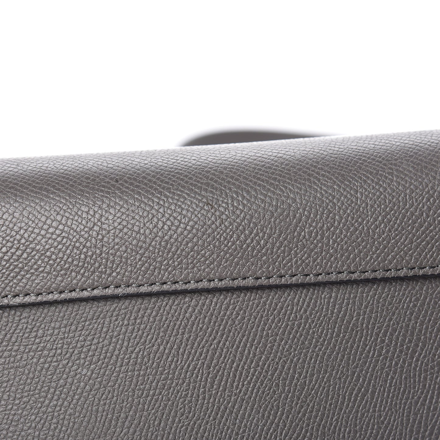 Grained Calfskin Mini Belt Bag Grey