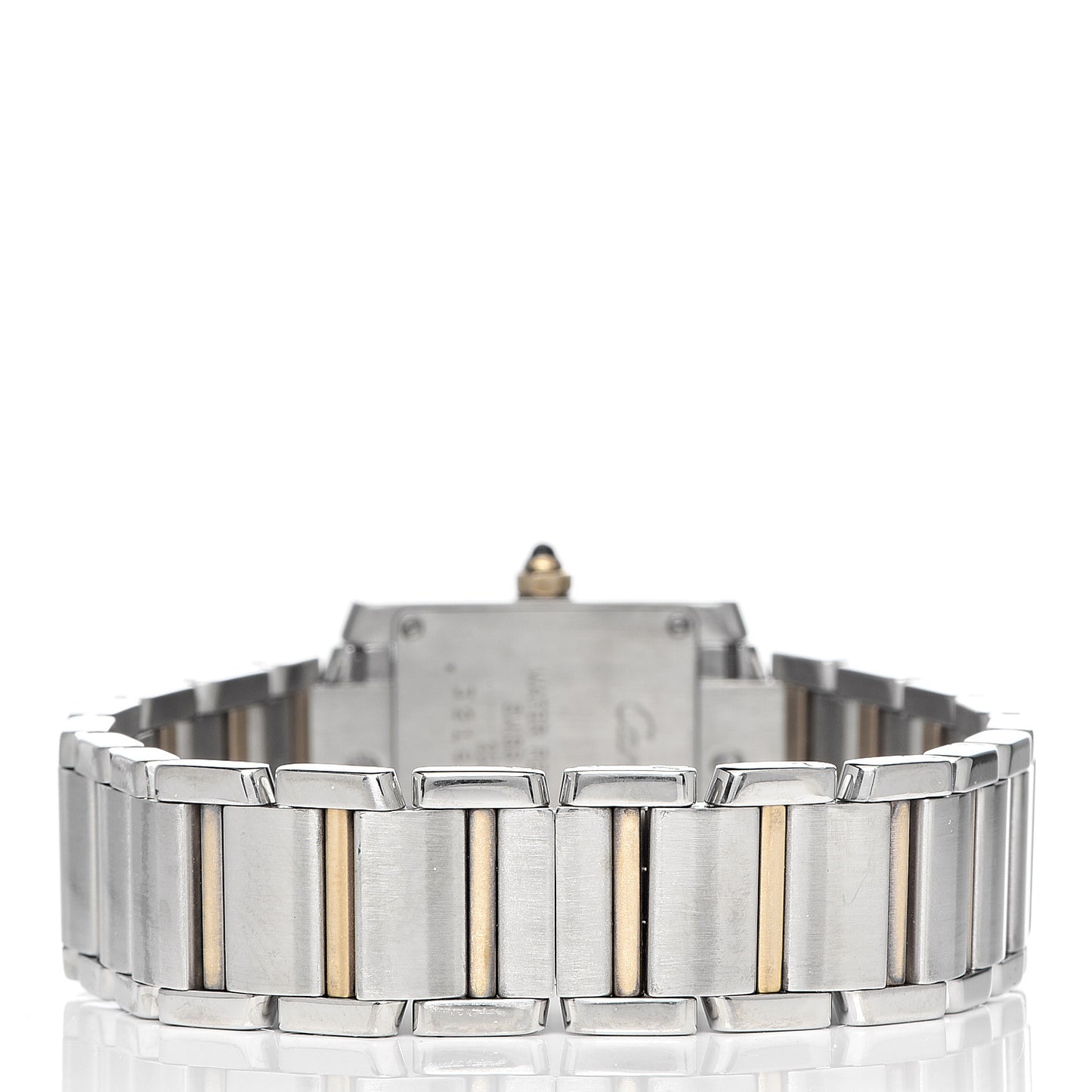 Stainless Steel 18K Yellow Gold 20mm Tank Francaise Quartz Watch