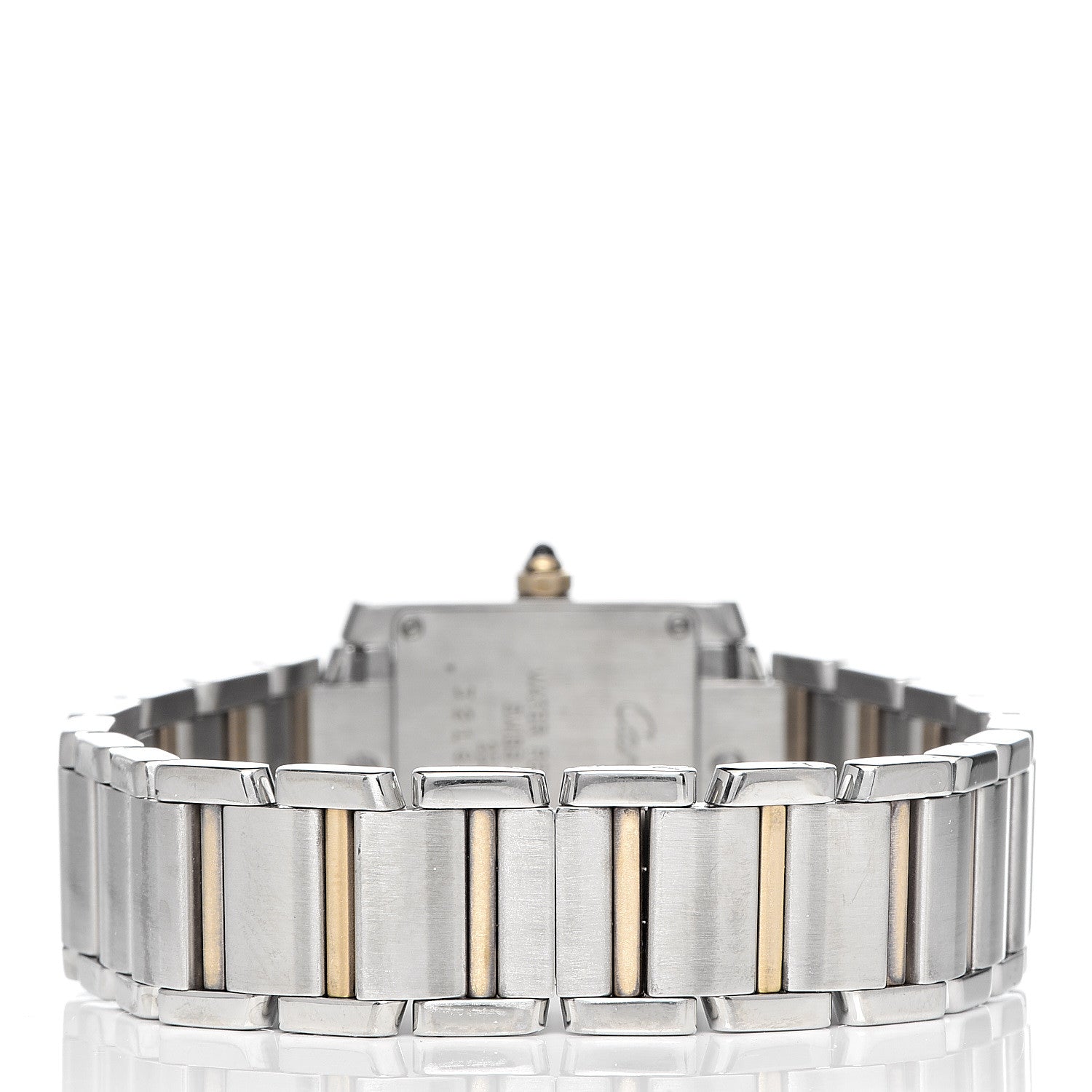 Cartier Stainless Steel 18K Yellow Gold 20mm Tank Francaise Quartz Watch 4 of 9