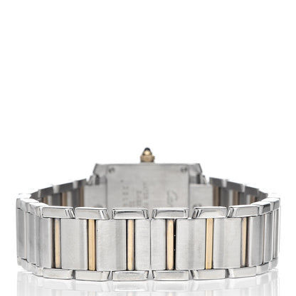 Cartier Stainless Steel 18K Yellow Gold 20mm Tank Francaise Quartz Watch 4 of 9