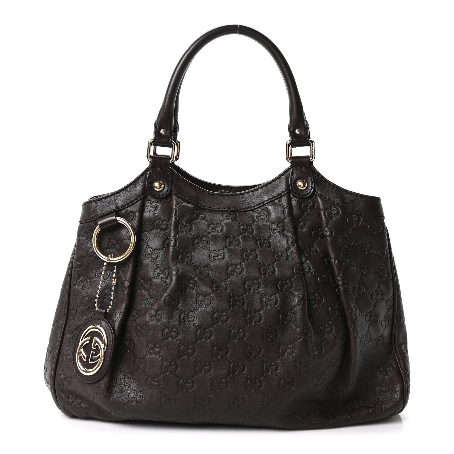 Gucci Guccissima Medium Sukey Tote Chocolate 1 of 10
