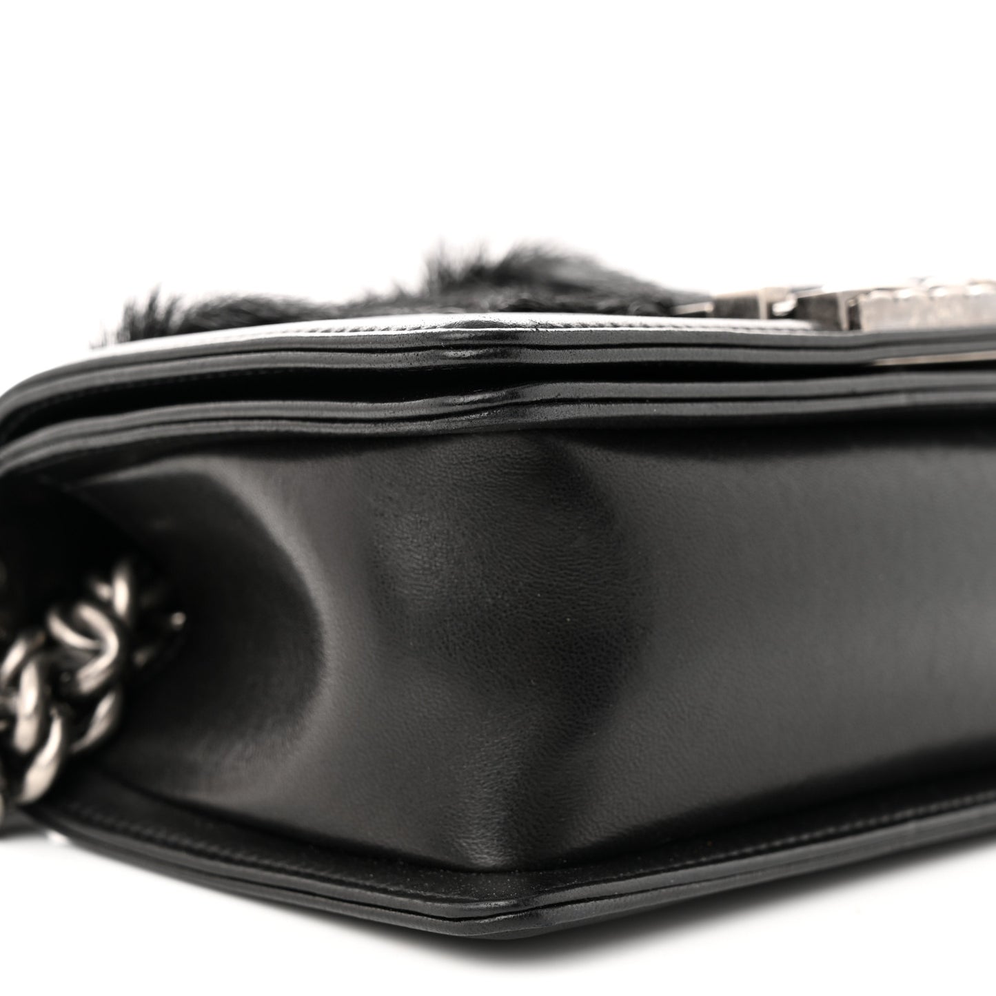 Goat Hair Small Boy Flap Black