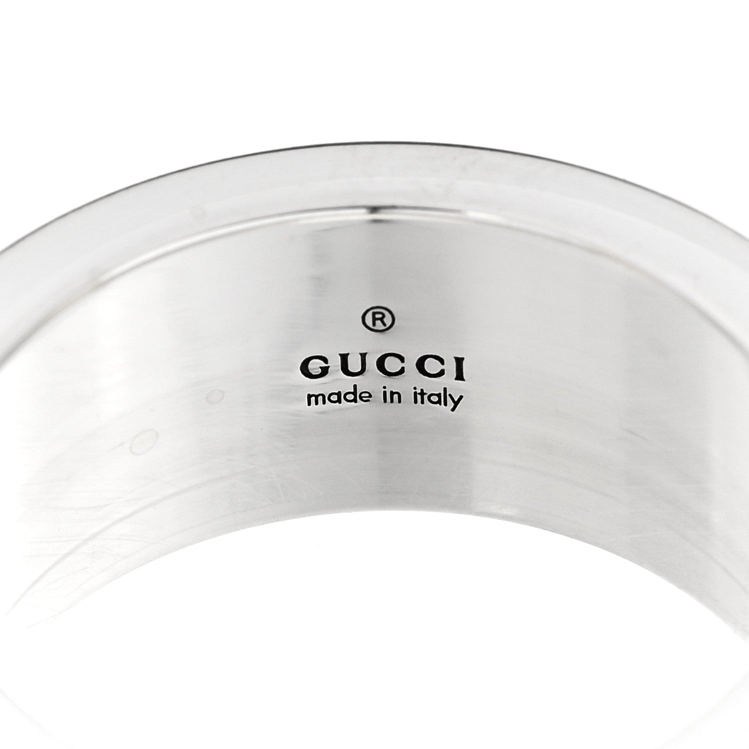 Gucci Sterling Silver GG Bee Band Ring 56 7.75 5 of 6