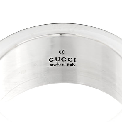 Gucci Sterling Silver GG Bee Band Ring 56 7.75 5 of 6