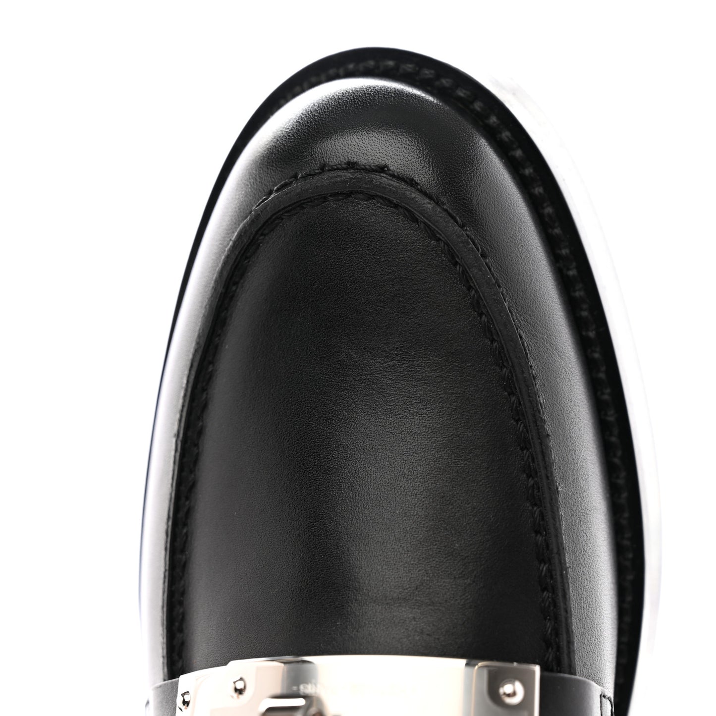 Calfskin Womens Hot Loafer 37 Black