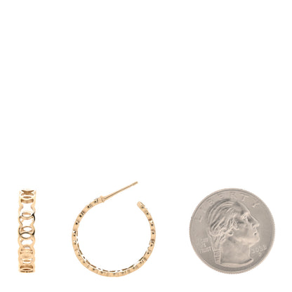 Chanel Metal CC Hoop Earrings Gold 2 of 5