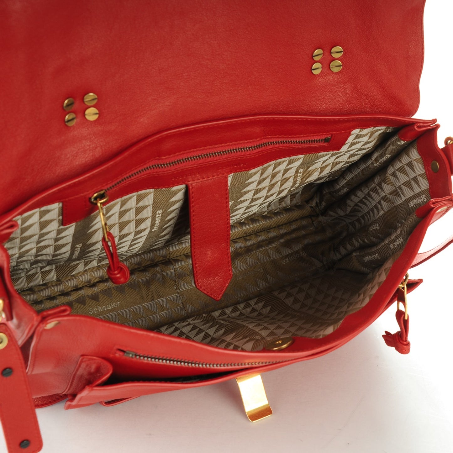 Lambskin Medium PS1 Satchel Red