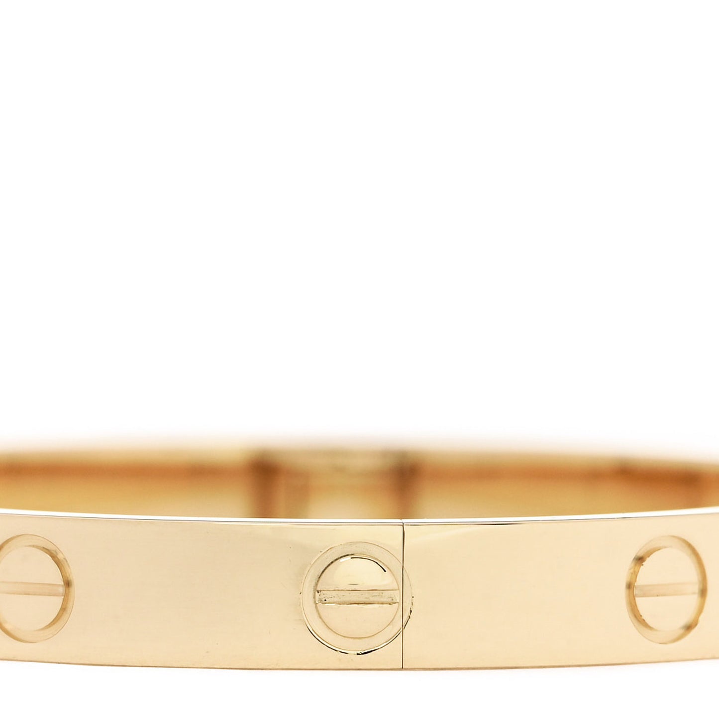 18K Yellow Gold LOVE Single Screw Bracelet 16