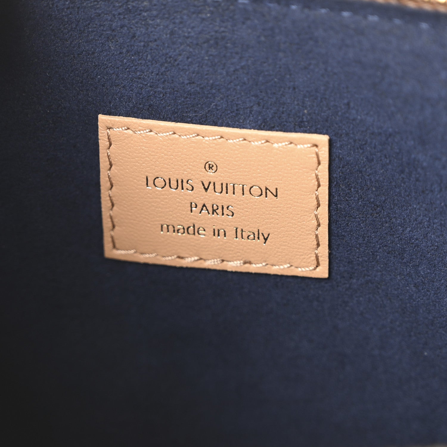 Louis Vuitton Lambskin Embossed Monogram Coussin PM Camel 6 of 10