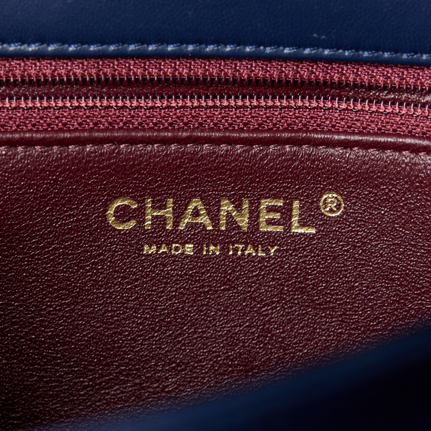 Chanel Lambskin Quilted Medium Trendy CC Flap Navy Blue 7 of 13