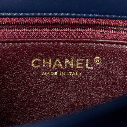 Chanel Lambskin Quilted Medium Trendy CC Flap Navy Blue 7 of 13