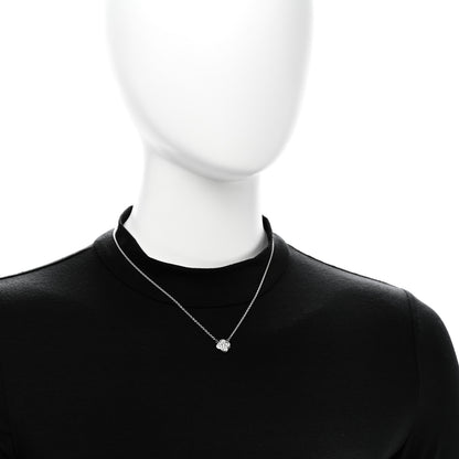 Van Cleef & Arpels 18K White Gold Diamond Pure Alhambra Pendant Necklace 2 of 6