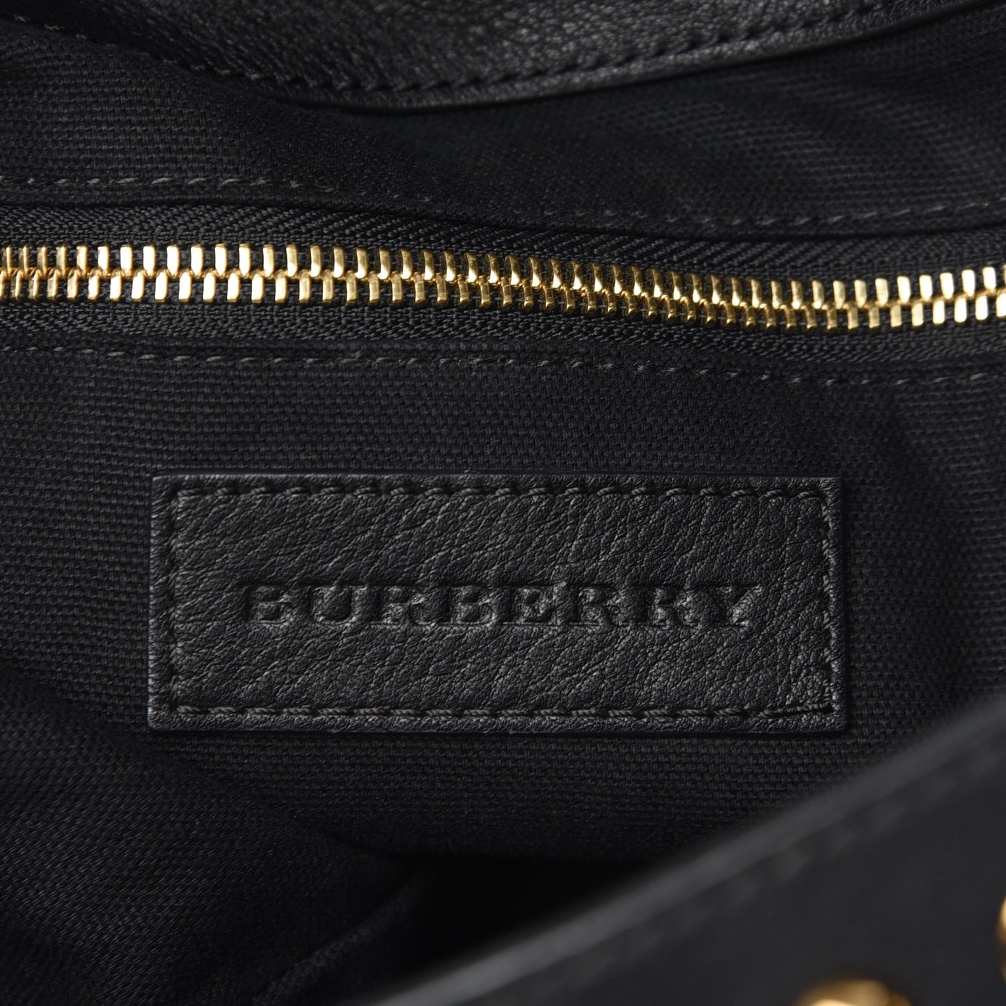 Canvas Mega Check Studded Medium Ashby Bucket Bag Black
