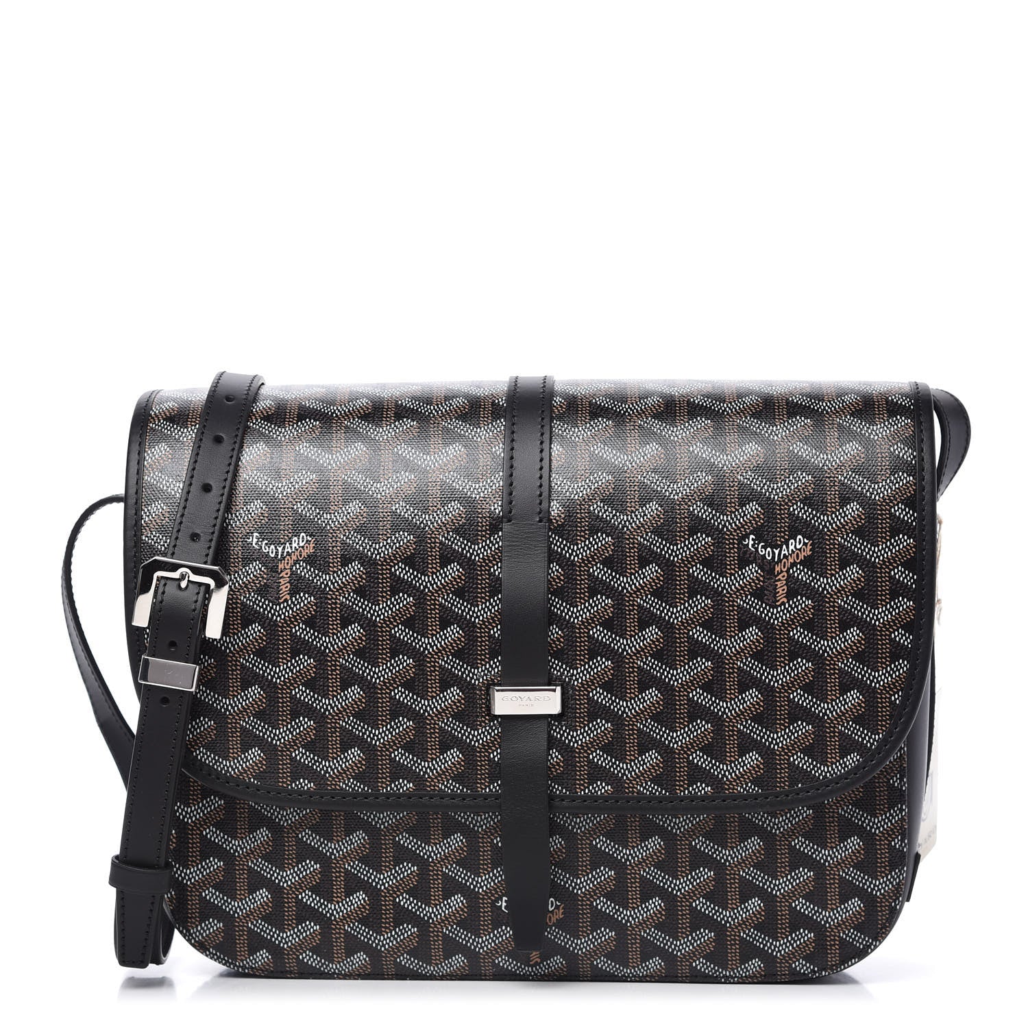 Goyard Goyardine Belvedere II MM Messenger Bag Black 1 of 10