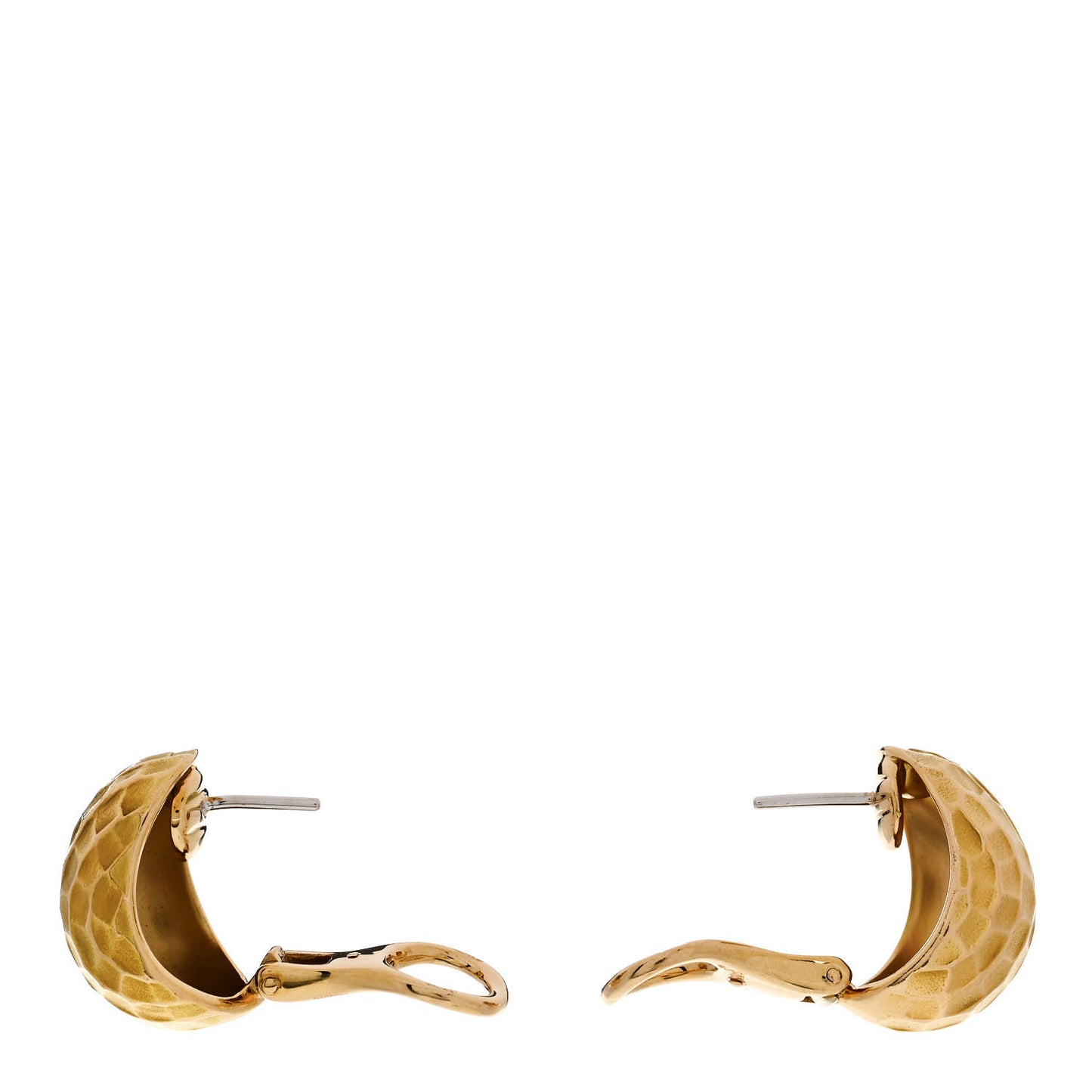 18K Yellow Gold Duna Dome Earrings