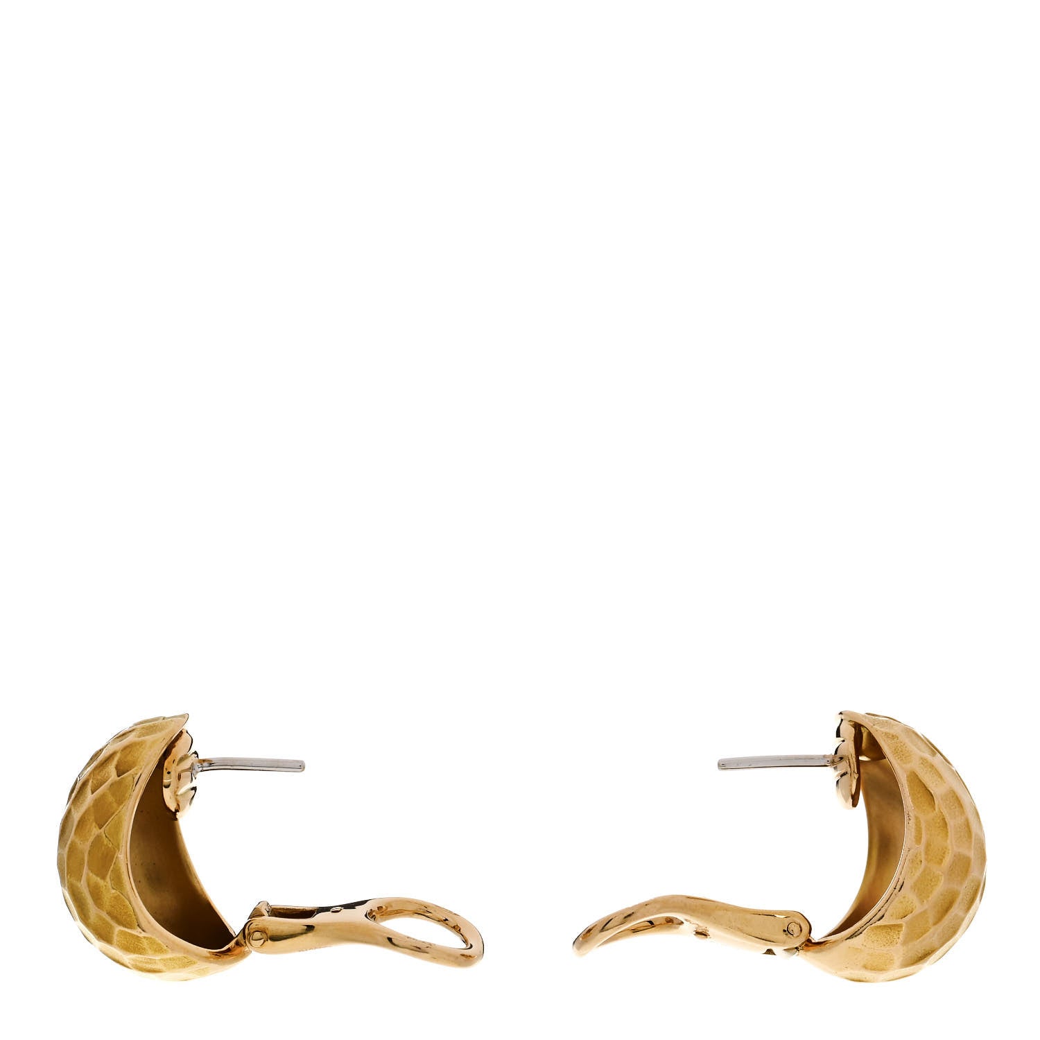 Pomellato 18K Yellow Gold Duna Dome Earrings 3 of 5