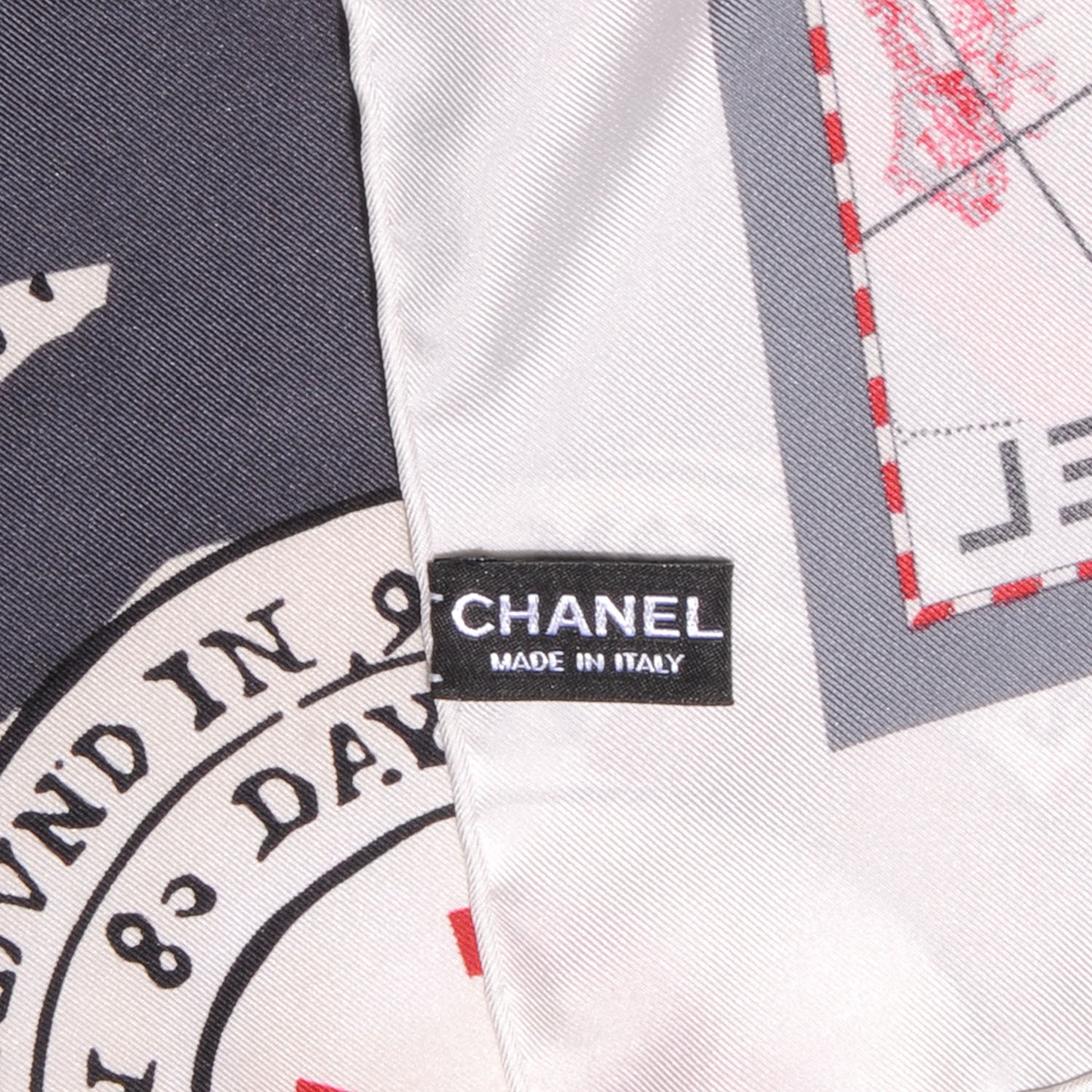 Silk Map Square Scarf CC