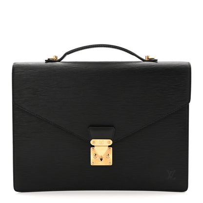 Louis Vuitton Epi Porte-Documents Bandouliere Black 1 of 12