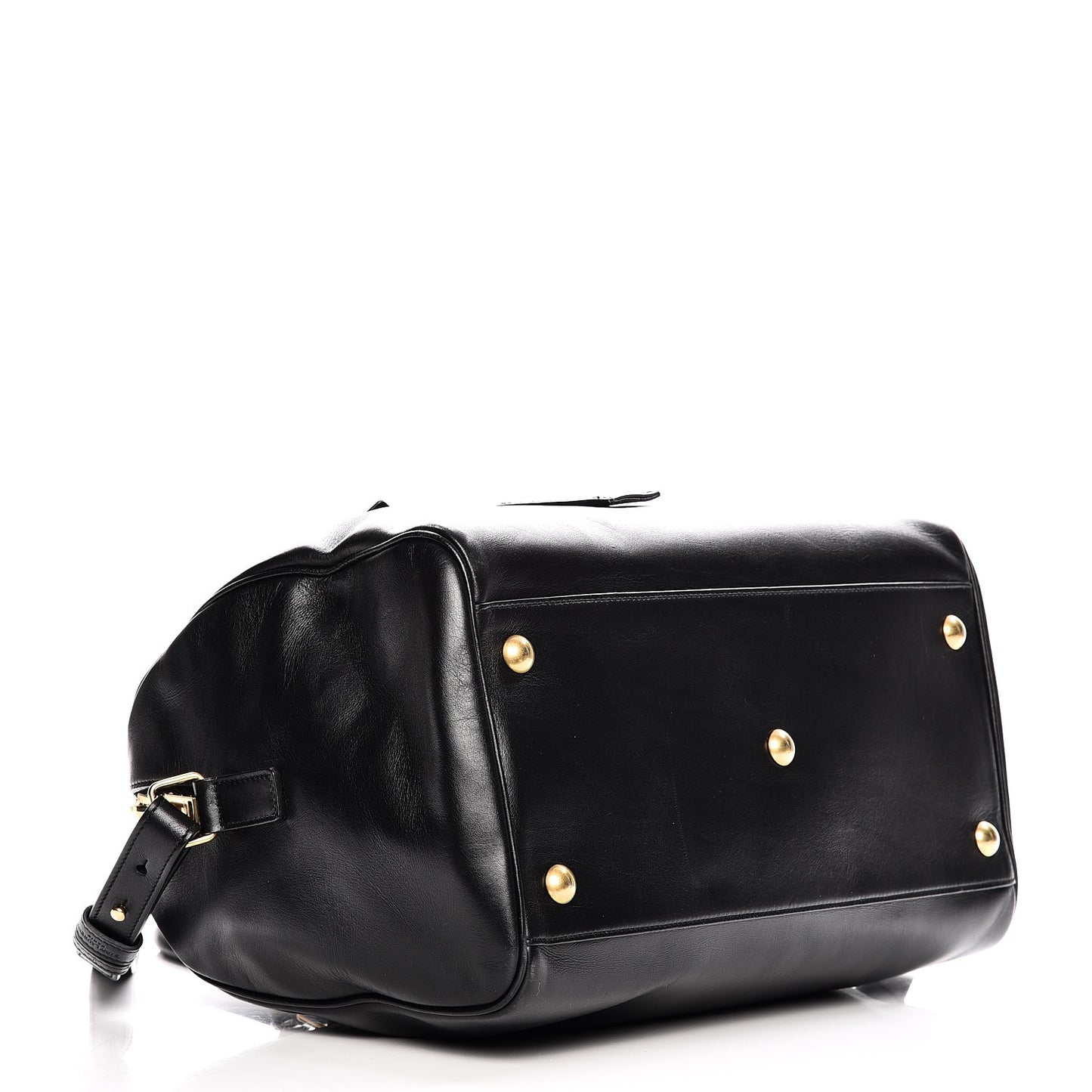 Smooth Calfskin Classic Duffle 6 Bag Black