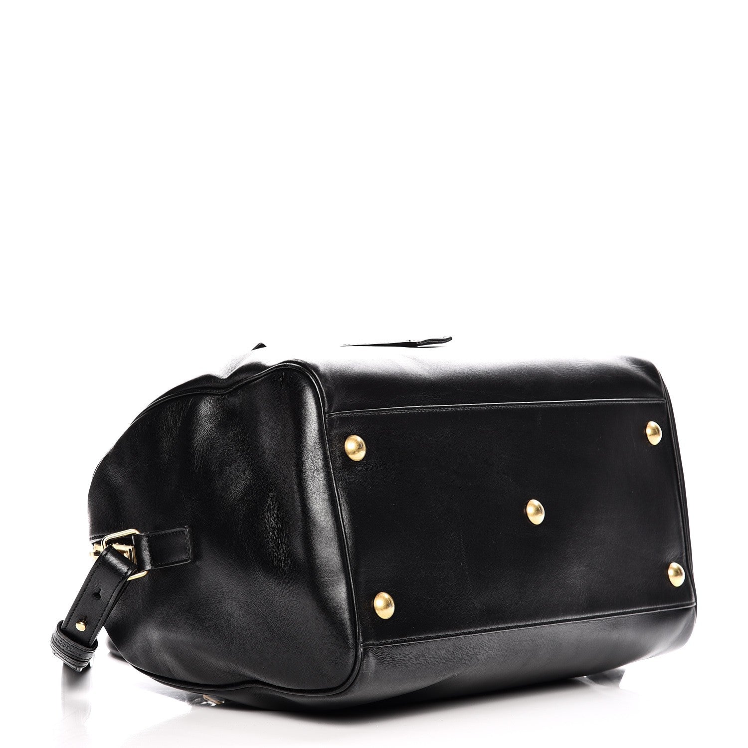 Saint Laurent Smooth Calfskin Classic Duffle 6 Bag Black 5 of 11