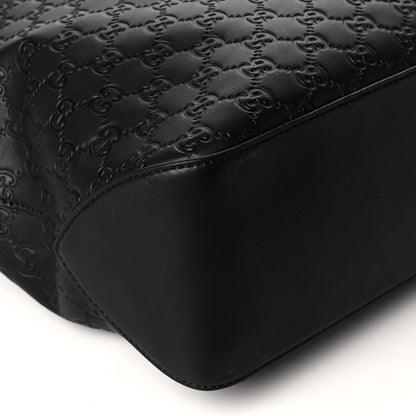 Gucci Guccissima Signature Large Linea A Hobo Black 10 of 11