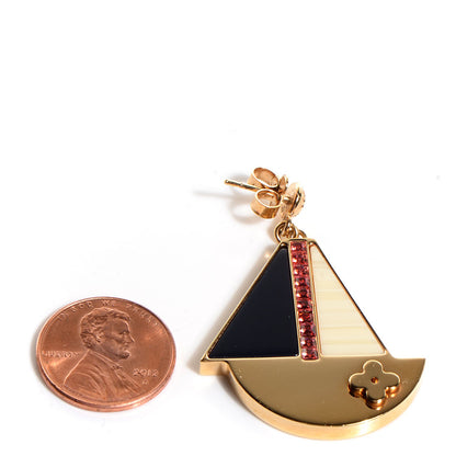 Louis Vuitton Float Your Boat Dangle Earrings 2 of 4