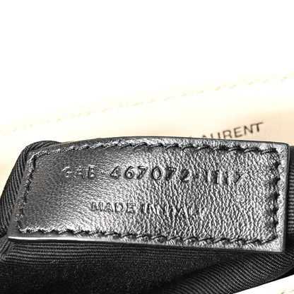 Saint Laurent Calfskin Y Quilted Monogram Toy Loulou Crossbody Bag Blanc Vintage 6 of 10
