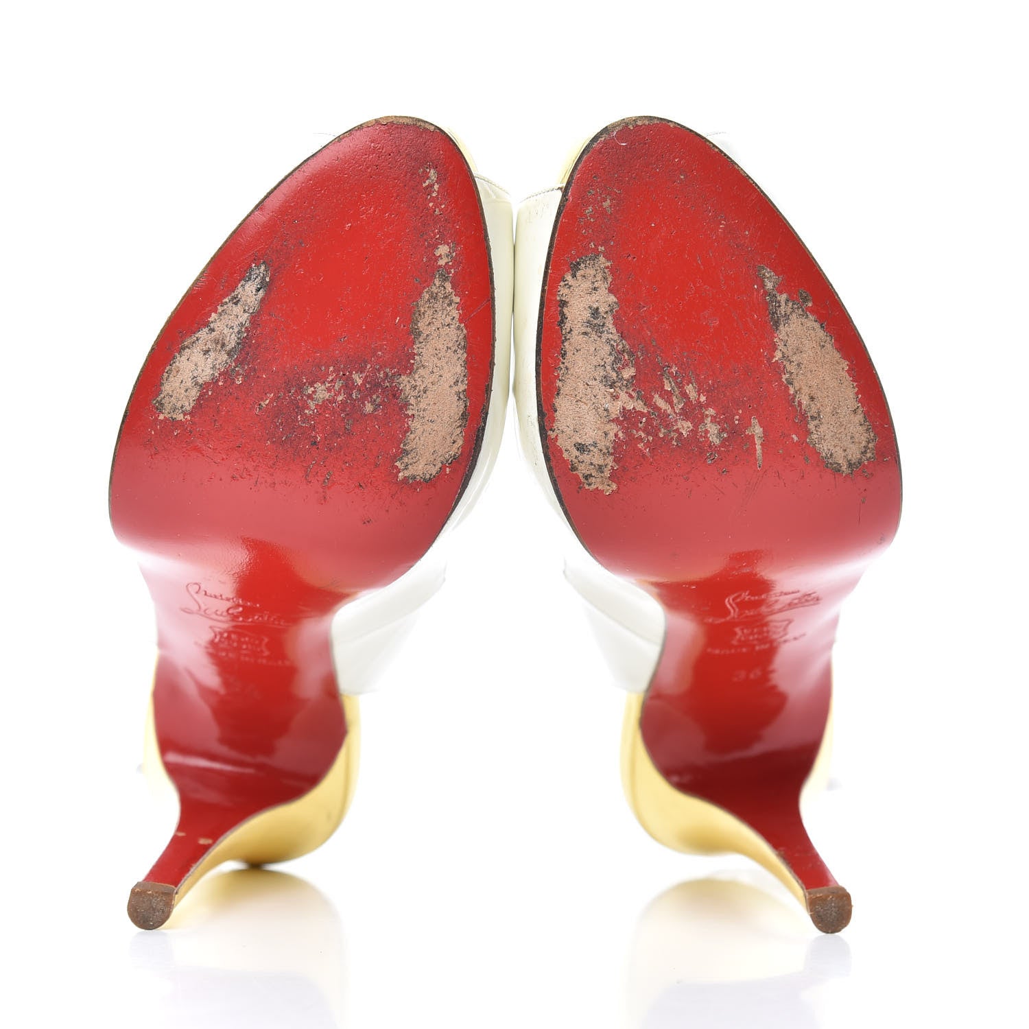 Christian Louboutin Patent Privatitia Pumps 36 White 6 of 10
