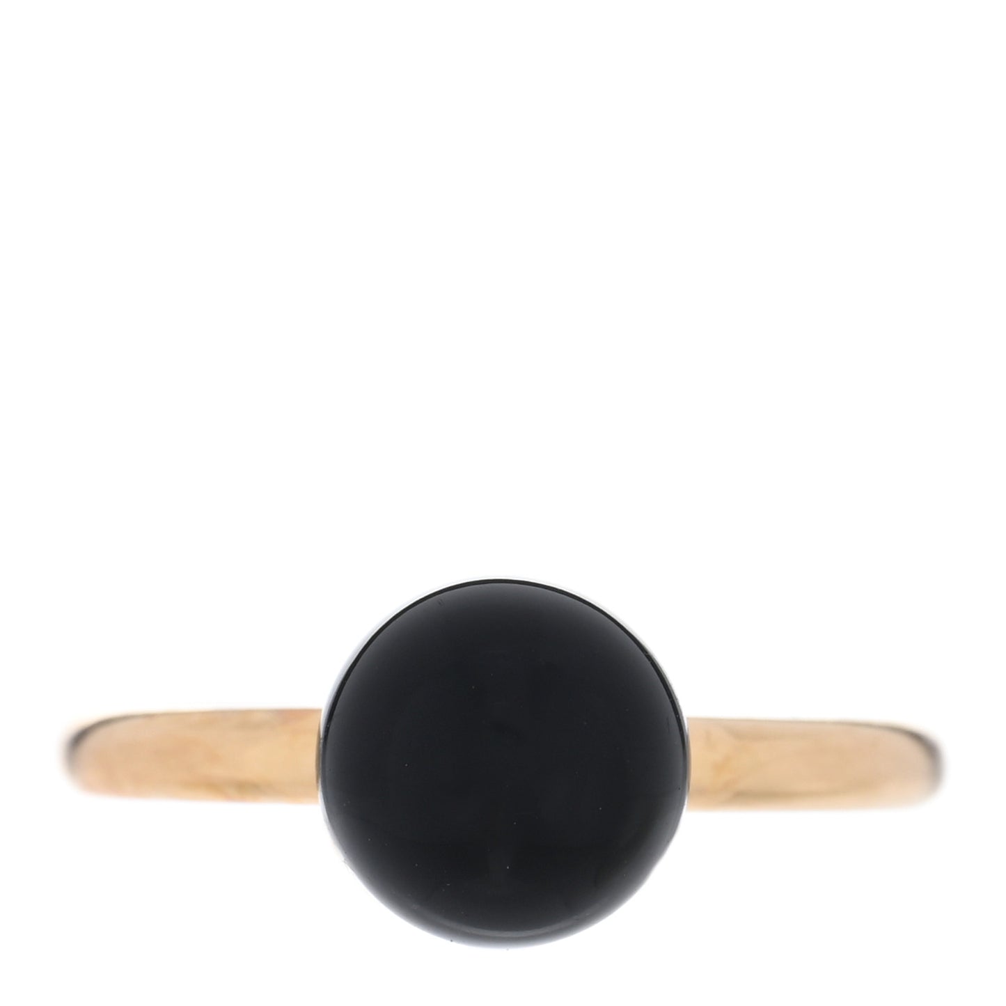 18K Rose Gold Black Onyx 8mm HardWear Ball Ring 50 5.25