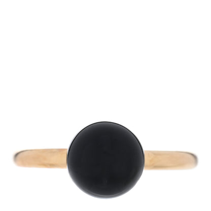 Tiffany 18K Rose Gold Black Onyx 8mm HardWear Ball Ring 50 5.25 1 of 5