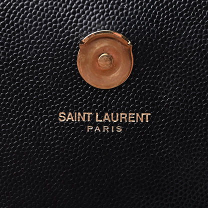 Saint Laurent Grain De Poudre Small Monogram Kate Satchel Black 5 of 10