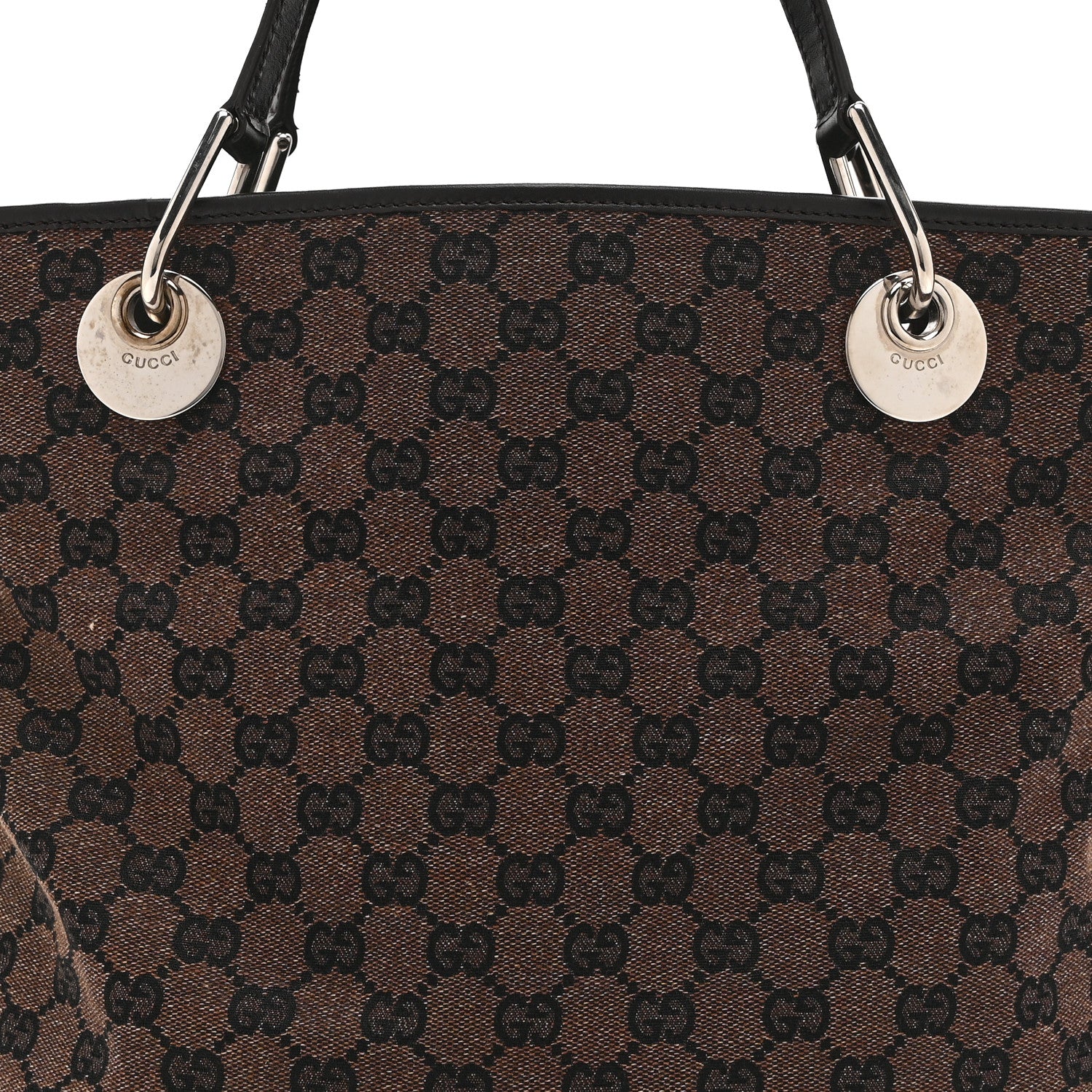 Gucci Monogram Large Eclipse Tote Dark Brown 9 of 11
