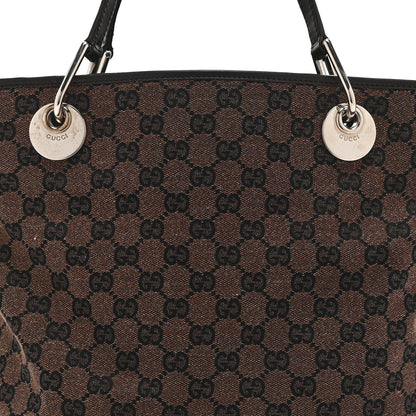 Gucci Monogram Large Eclipse Tote Dark Brown 9 of 11