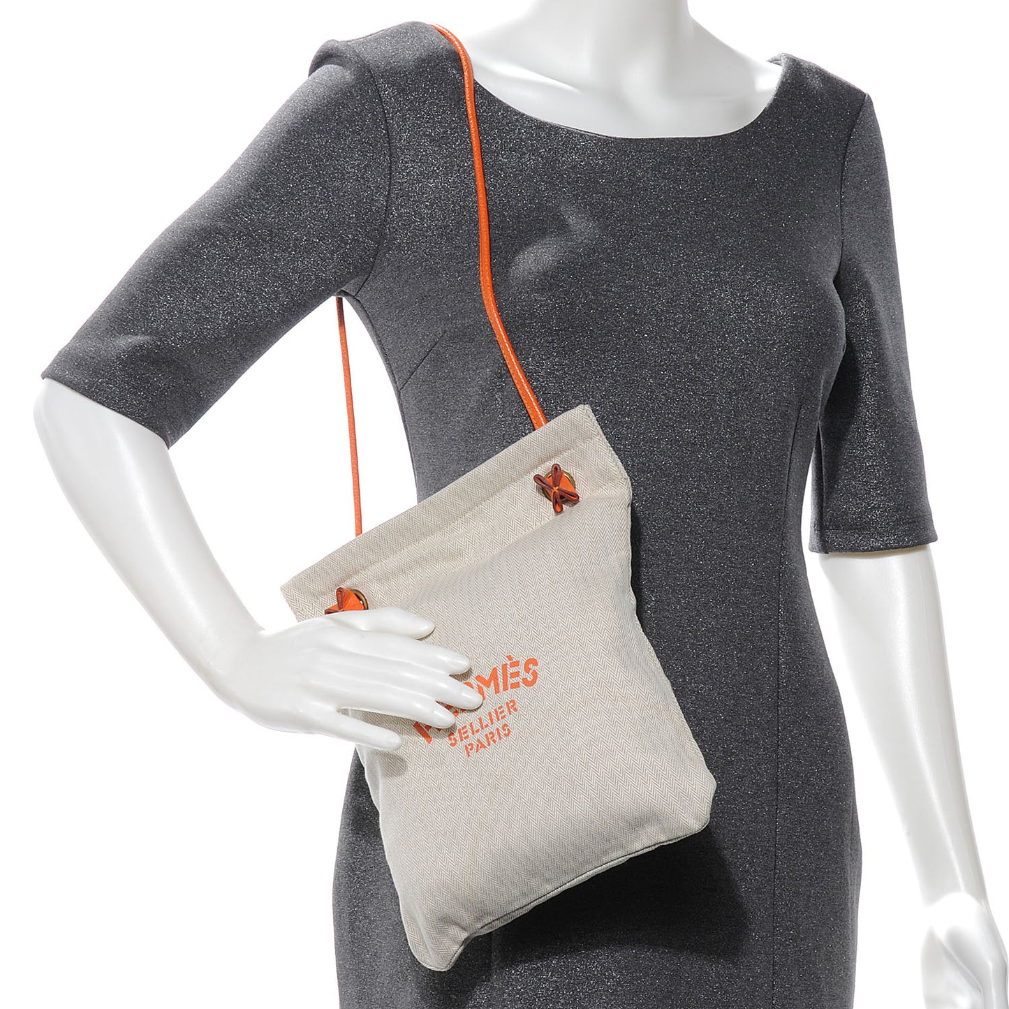 Cotton Aline Small Shoulder Bag Orange
