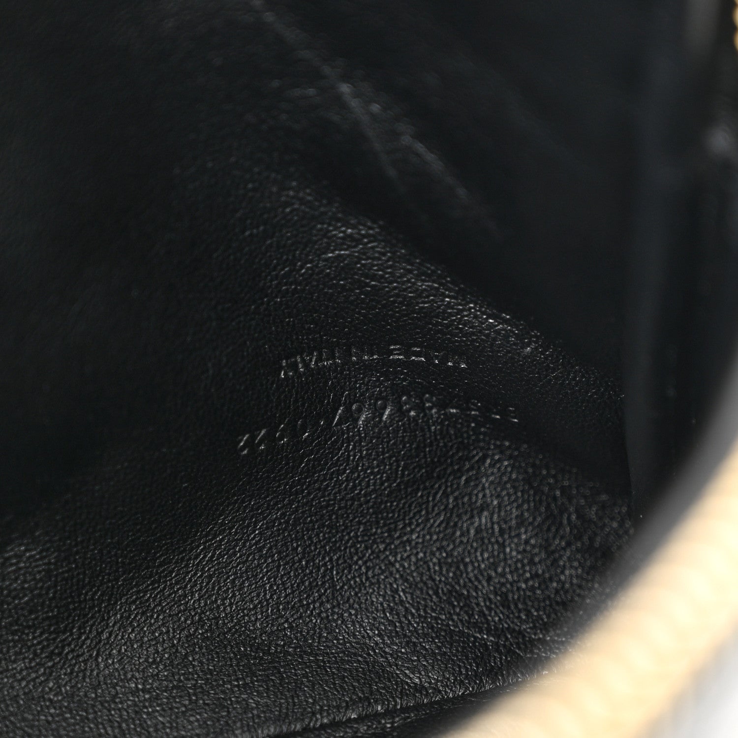 Saint Laurent SAINT LAURENT Lambskin Quilted Gaby Zipped Pouch Black 7 of 11