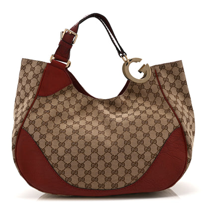 Gucci Monogram Medium Charlotte Hobo Red 1 of 11