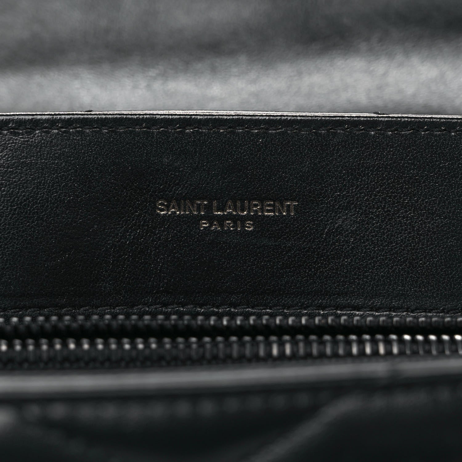 Saint Laurent Calfskin Y Quilted Monogram Monochrome Small Loulou Chain Satchel Black 7 of 9