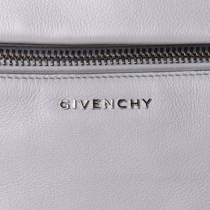 Givenchy Grained Calfskin Medium Pandora Pure Flap Bag Pearl Grey 13 of 19