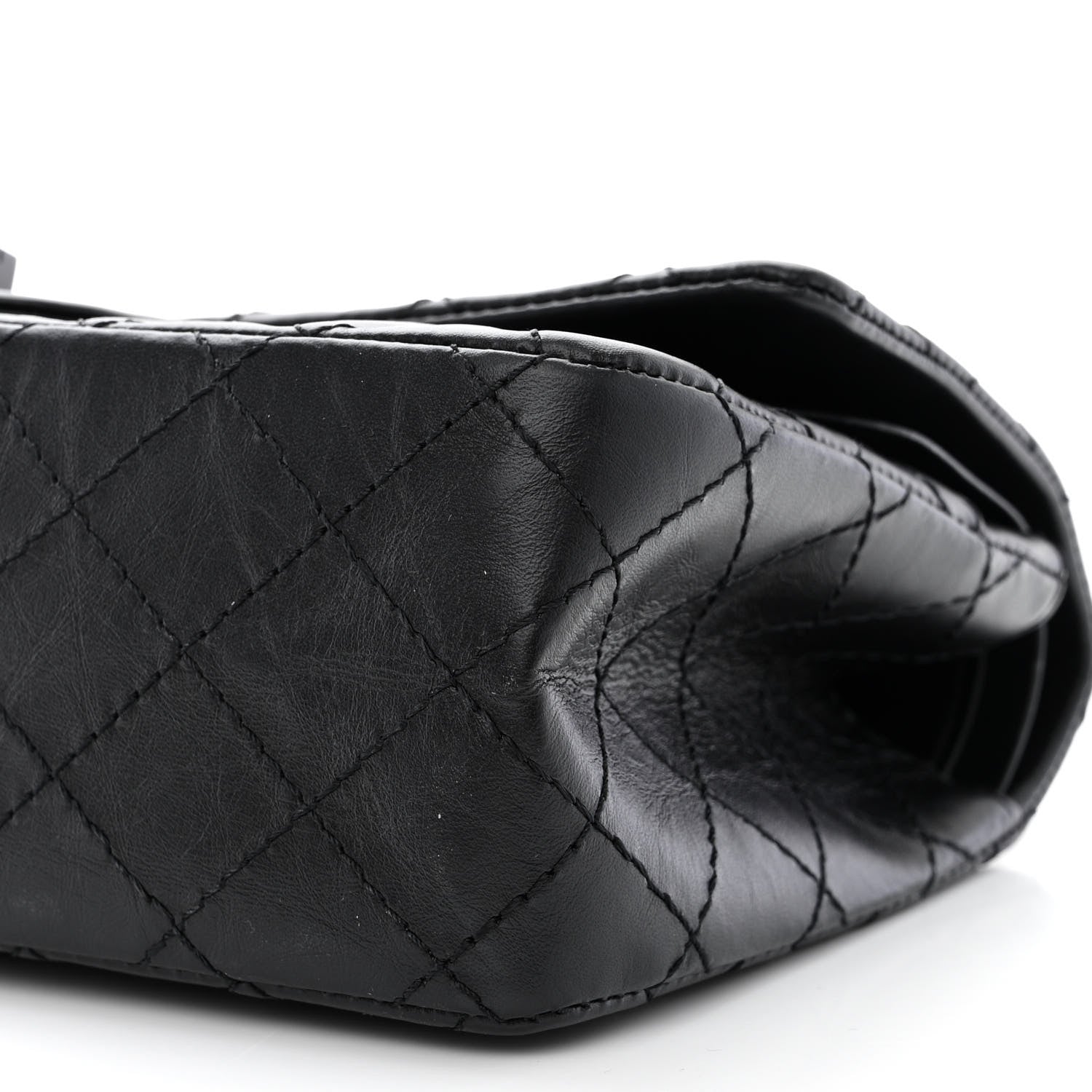 Chanel Aged Calfskin Quilted 2.55 Reissue 225 Flap So Black 10 of 11